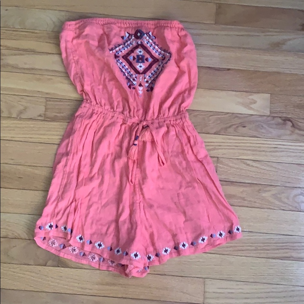 Hollister strapless romper